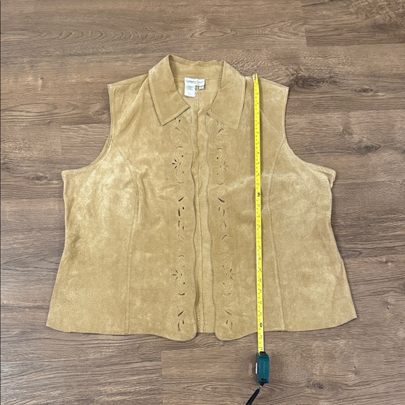 Coldwater Creek Light Brown Suede Vest Size 2X - Picture 1 of 6